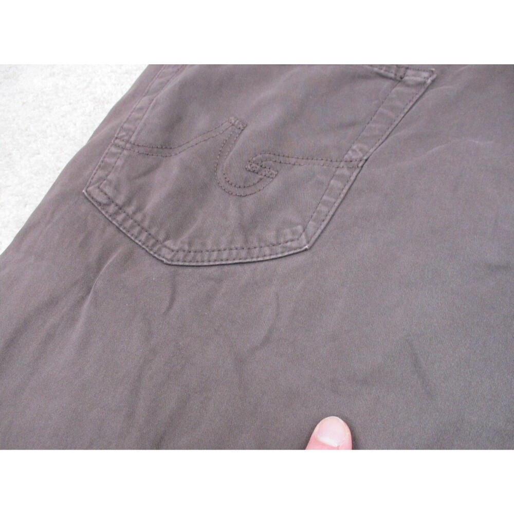 AG Adriano Goldschmied Jeans Mens 38x34 Brown Protege Straight Leg Pants USA * - Picture 10 of 13